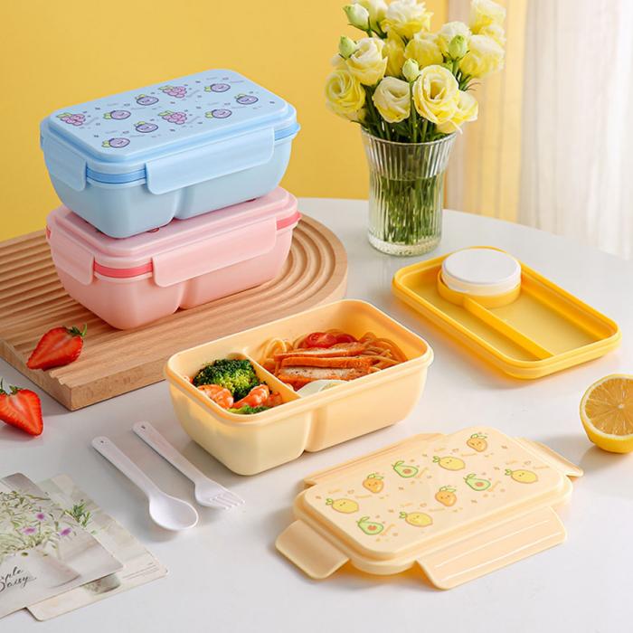 水果蜜語輕食便當(dāng)盒(配叉+勺)850ml